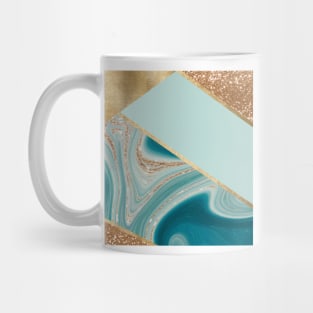 Azure water agate II - glitter layers Mug